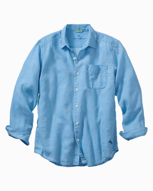 Big and Tall Sea Glass Breezer Linen Shirt