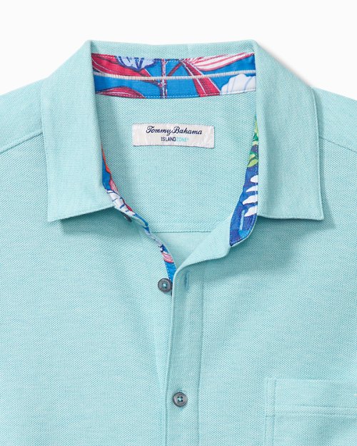 Big and Tall Luau Five oClock IslandZone Knit Camp Shirt