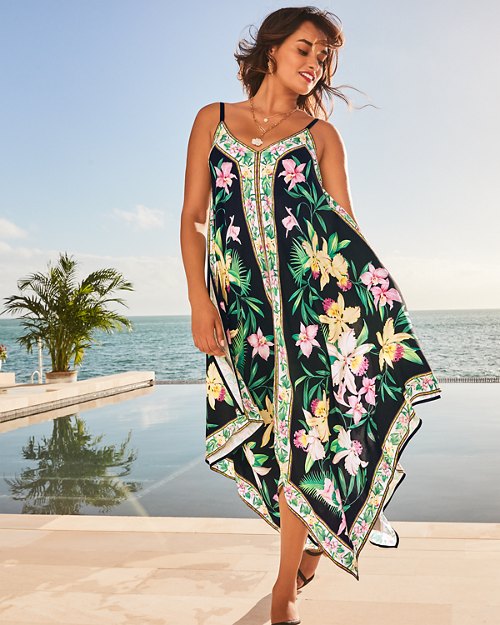 Orchid Garden Scarf Dress