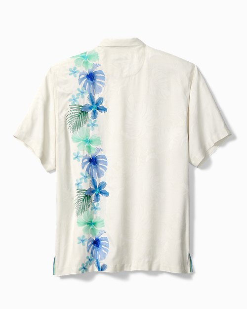 Big and Tall Azul Vines Silk Camp Shirt