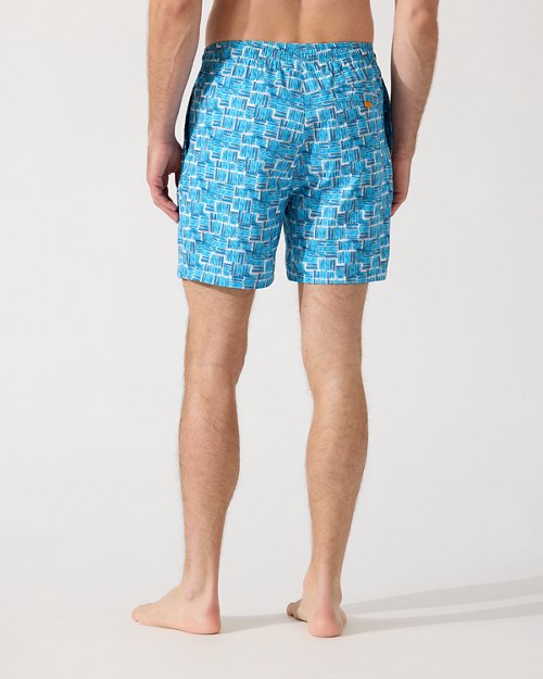 Big and Tall Naples Jetty Geo Swim Trunks