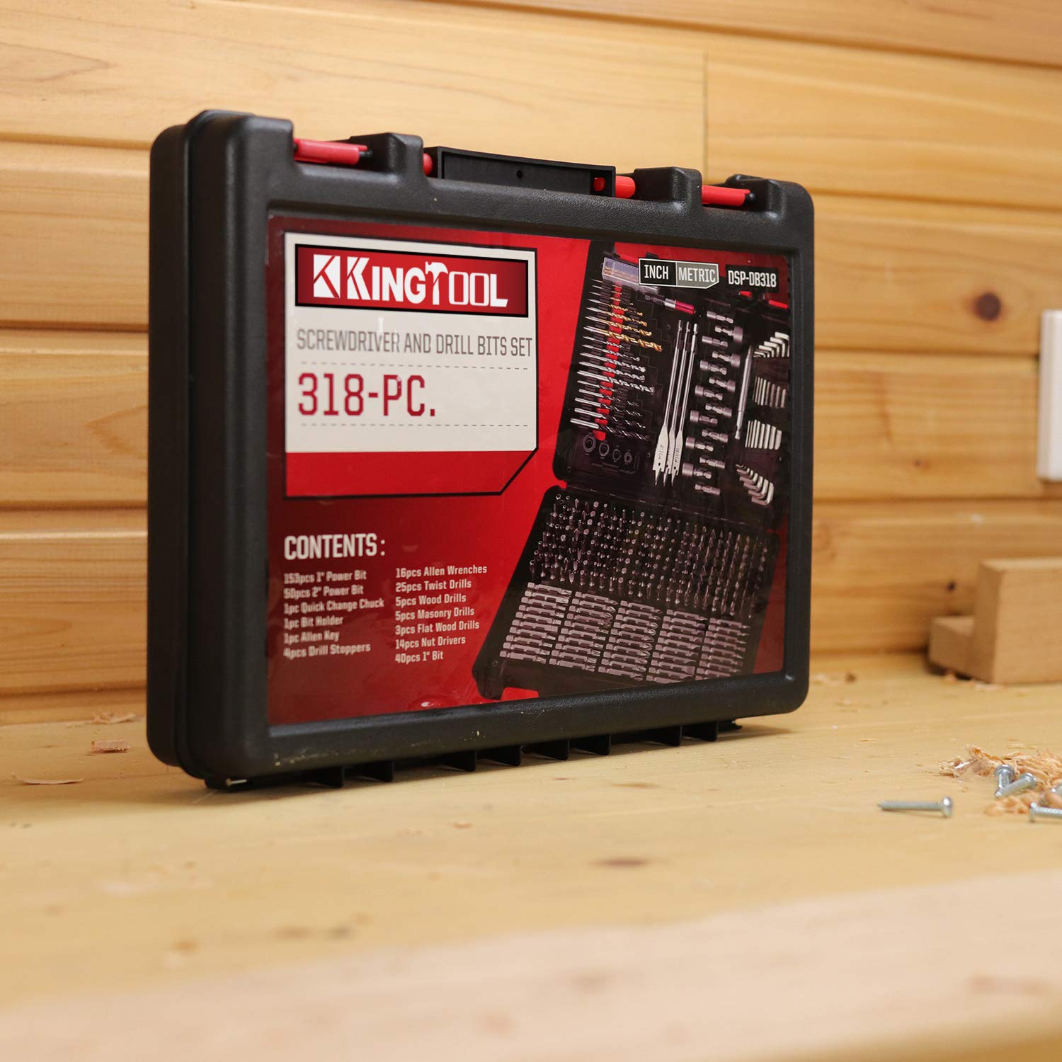 KingTool 318-Piece Drill & Screwdriver Bit Set – All-in-One Drilling and Driving Accessory Kit