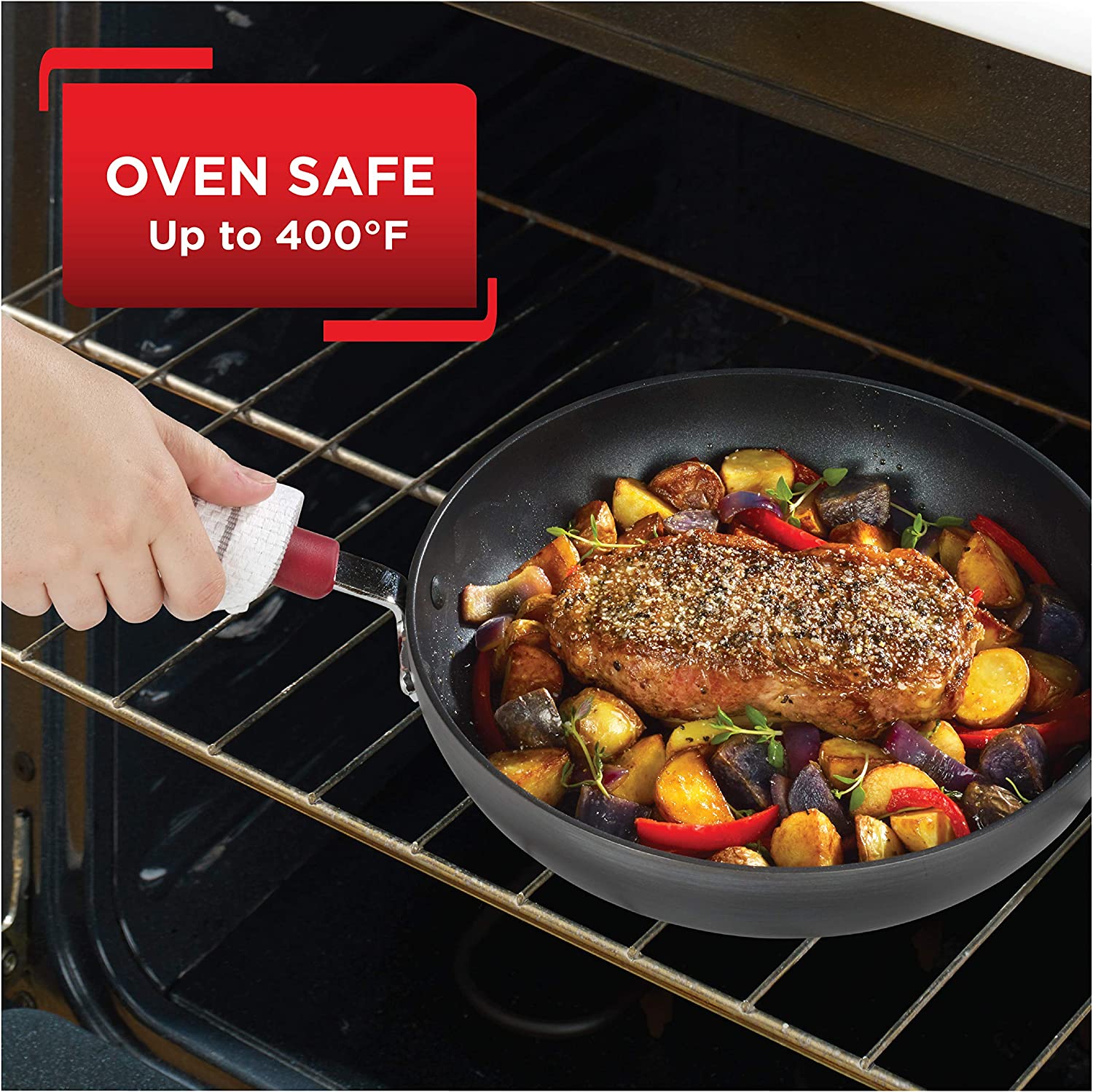 Ultimate Hard Anodized Nonstick Cookware Set 12 Piece Pots and Pans