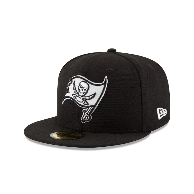 Tampa Bay Buccaneers Black \u0026 White 59FIFTY Fitted