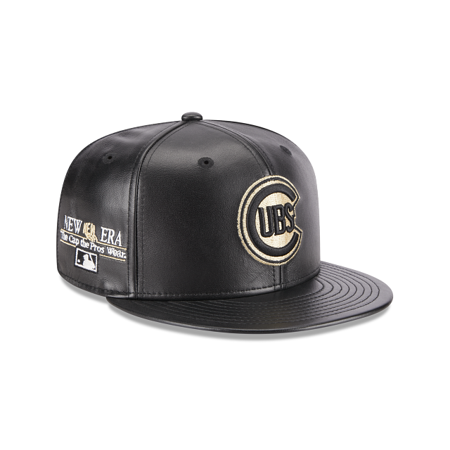 Chicago Cubs Leather 59FIFTY Fitted
