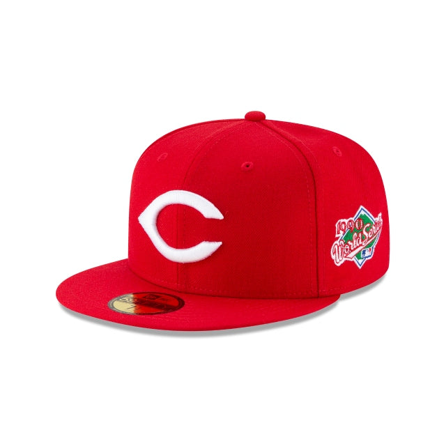 Cincinnati Reds Wool World Series Side Patch 59FIFTY Fitted