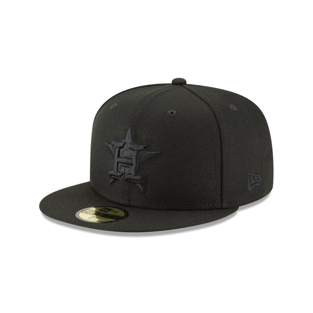 Houston Astros Blackout Basic 59FIFTY Fitted