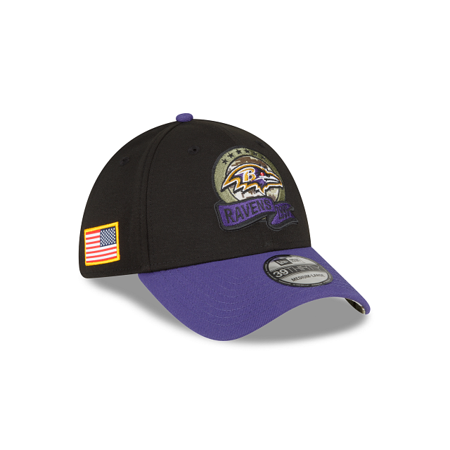 Baltimore Ravens 2022 Salute to Service 39THIRTY Stretch Fit