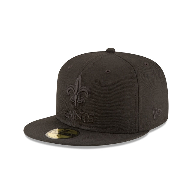 New Orleans Saints Black On Black 59FIFTY Fitted