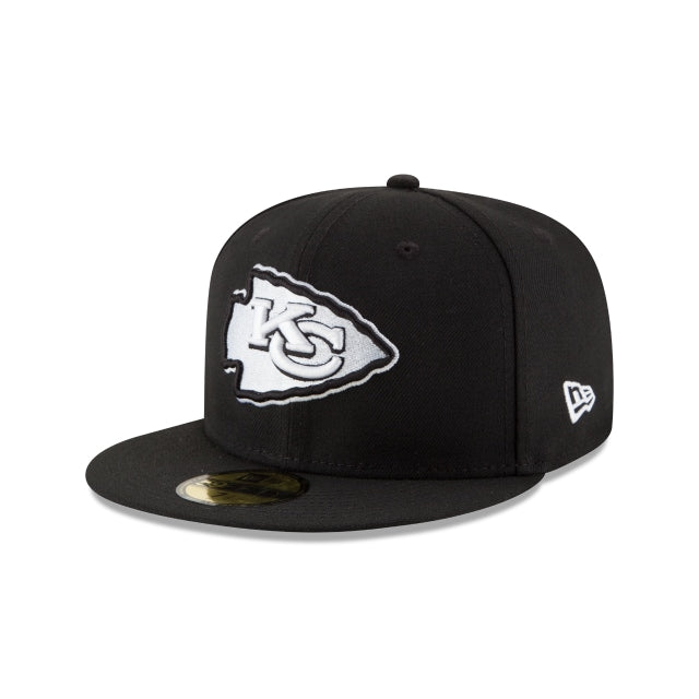 Kansas City Chiefs Black \u0026 White 59FIFTY Fitted