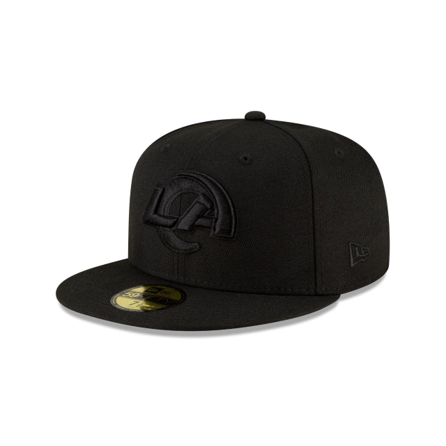 Los Angeles Rams Black On Black 59FIFTY Fitted