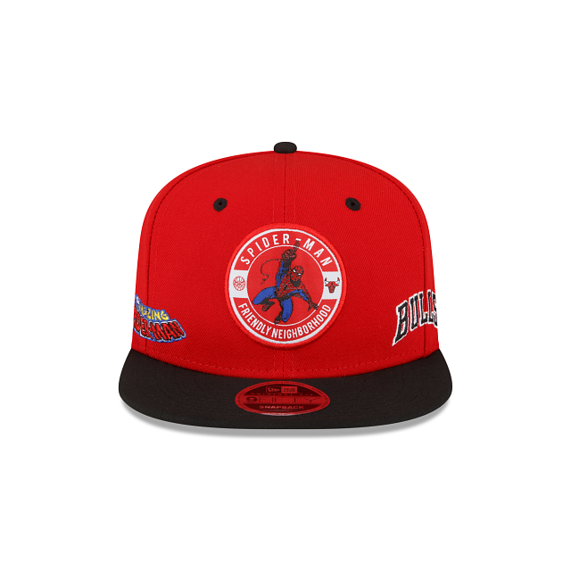 Marvel X Chicago Bulls Red 9FIFTY Snapback