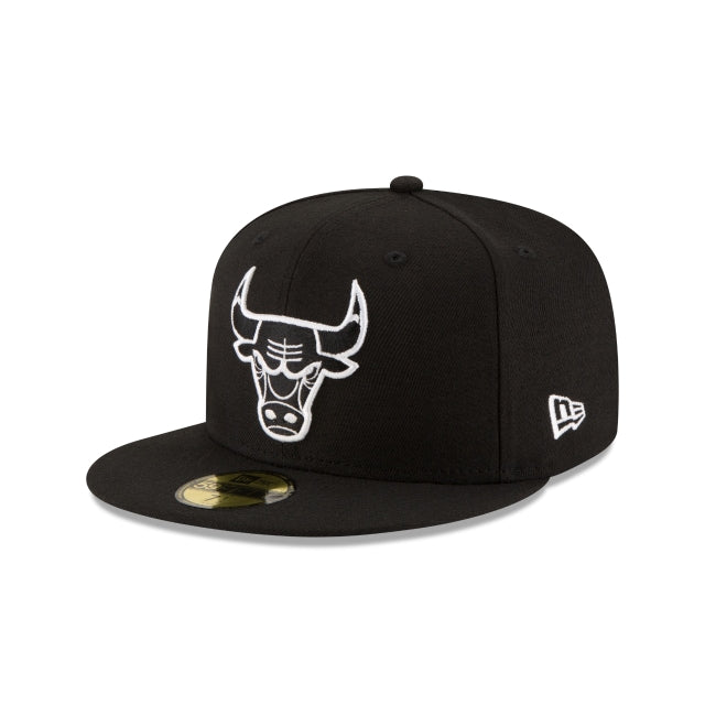 Chicago Bulls Black \u0026 White 59FIFTY Fitted