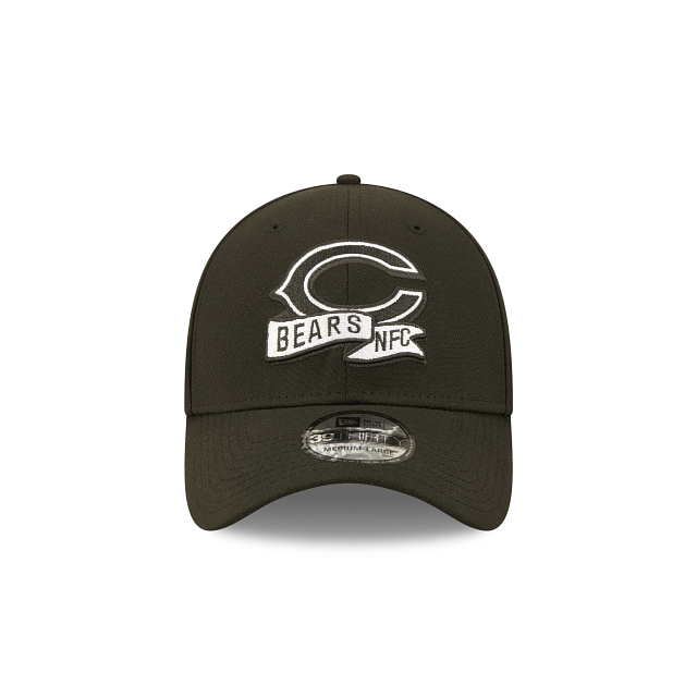 Chicago Bears 2022 Sideline Black 39THIRTY Stretch Fit