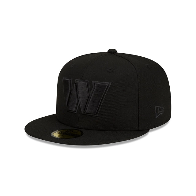 Washington Commanders Black On Black 59FIFTY Fitted