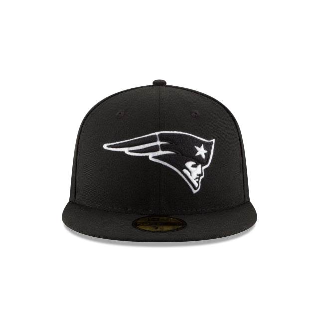 New England Patriots Black \u0026 White 59FIFTY Fitted