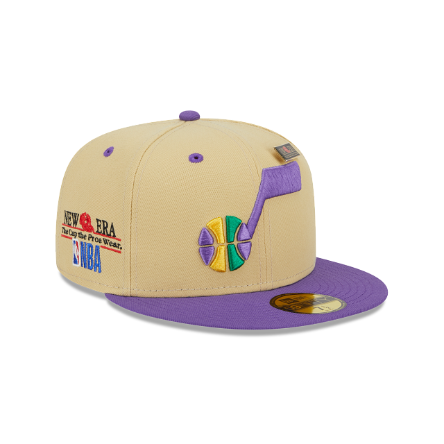 Utah Jazz Tan 59FIFTY Fitted