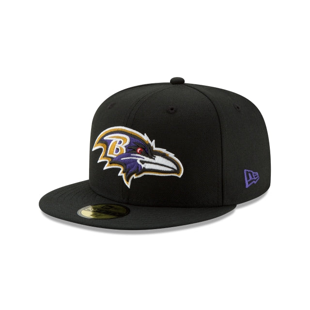 Baltimore Ravens Black 59FIFTY Fitted