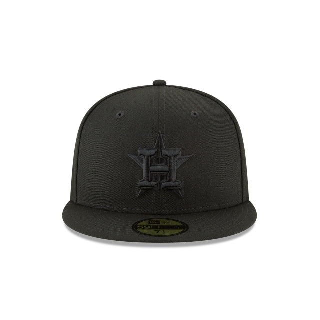Houston Astros Blackout Basic 59FIFTY Fitted