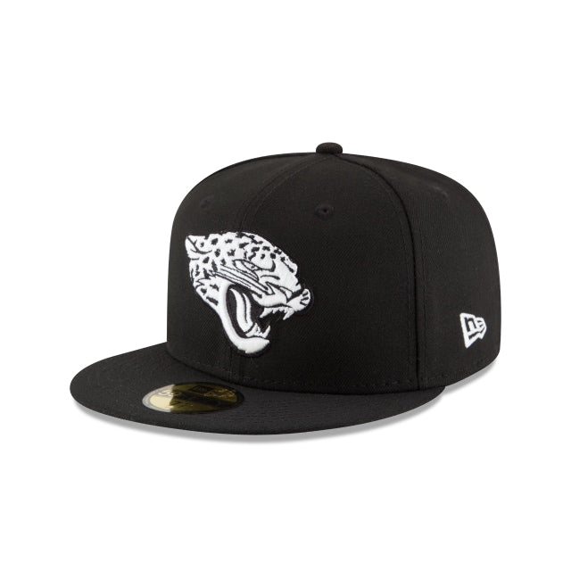 Jacksonville Jaguars Black \u0026 White 59FIFTY Fitted