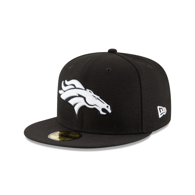 Denver Broncos Black \u0026 White 59FIFTY Fitted