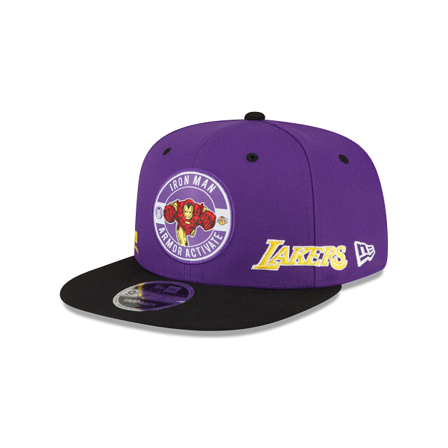 Marvel X Los Angeles Lakers Purple 9FIFTY Snapback
