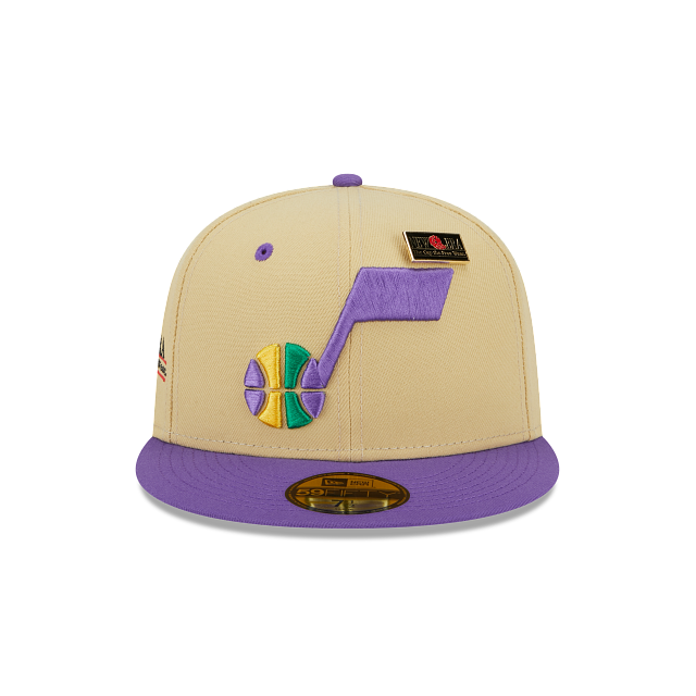 Utah Jazz Tan 59FIFTY Fitted