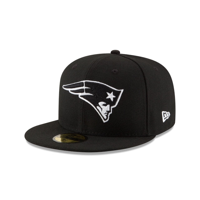 New England Patriots Black \u0026 White 59FIFTY Fitted