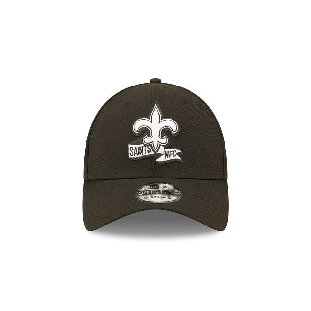 New Orleans Saints 2022 Sideline Black 39THIRTY Stretch Fit