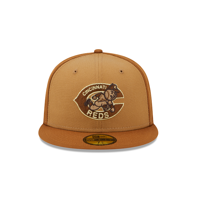 Cincinnati Reds Tri-Tone Brown 59FIFTY Fitted