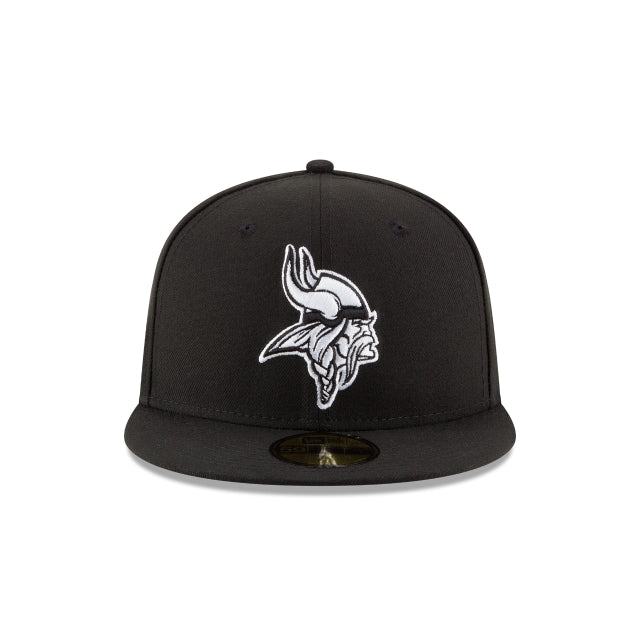 Minnesota Vikings Black \u0026 White 59FIFTY Fitted