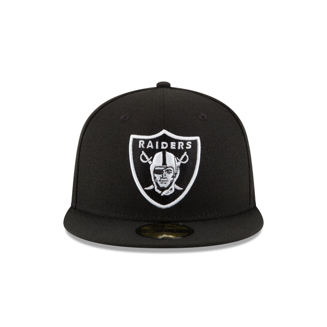 Las Vegas Raiders Black \u0026 White 59FIFTY Fitted