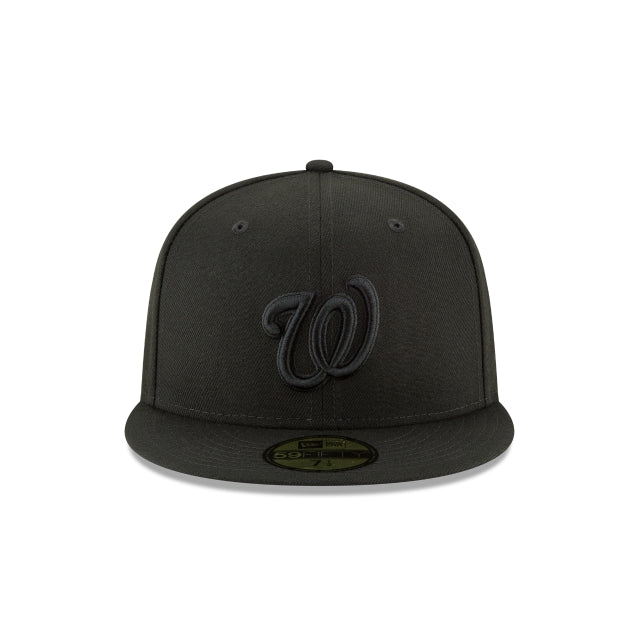 Washington Nationals Blackout Basic 59FIFTY Fitted