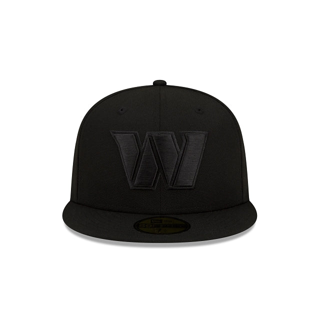 Washington Commanders Black On Black 59FIFTY Fitted