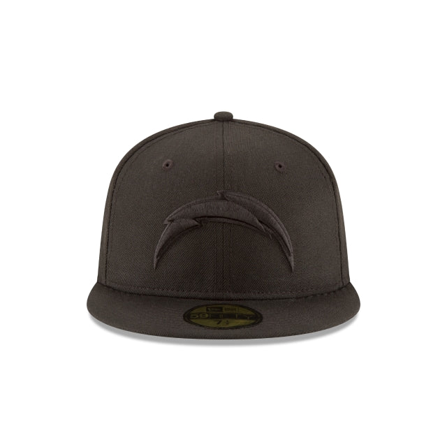Los Angeles Chargers Black On Black 59FIFTY Fitted