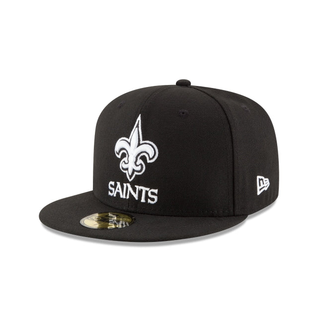 New Orleans Saints Black \u0026 White 59FIFTY Fitted