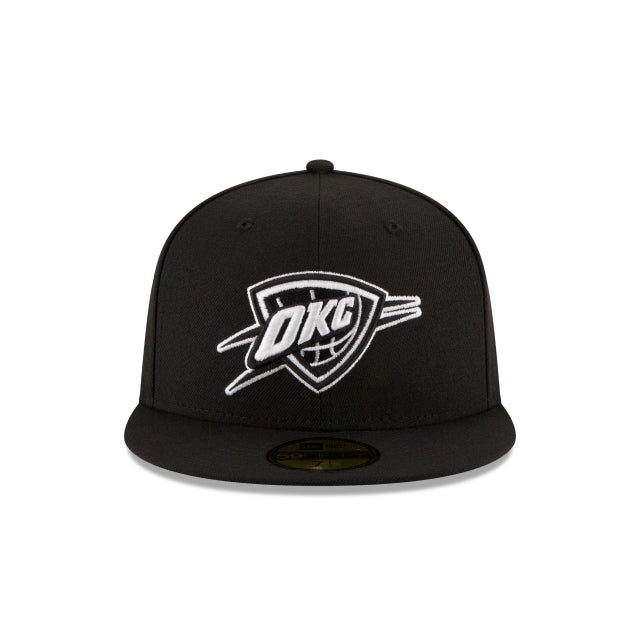 Oklahoma City Thunder Black \u0026 White 59FIFTY Fitted
