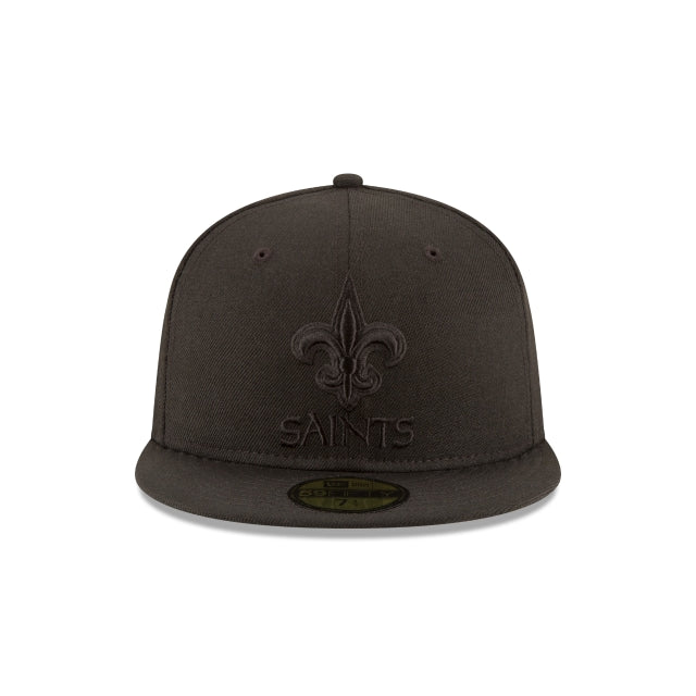 New Orleans Saints Black On Black 59FIFTY Fitted