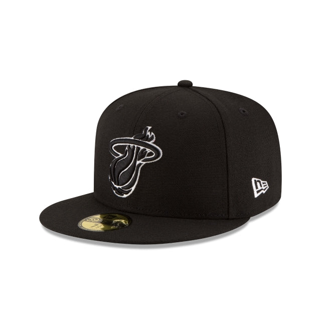 Miami Heat Black \u0026 White 59FIFTY Fitted