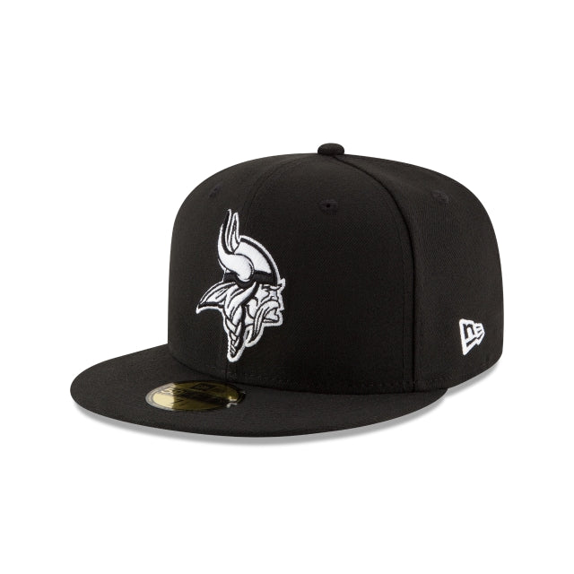 Minnesota Vikings Black \u0026 White 59FIFTY Fitted