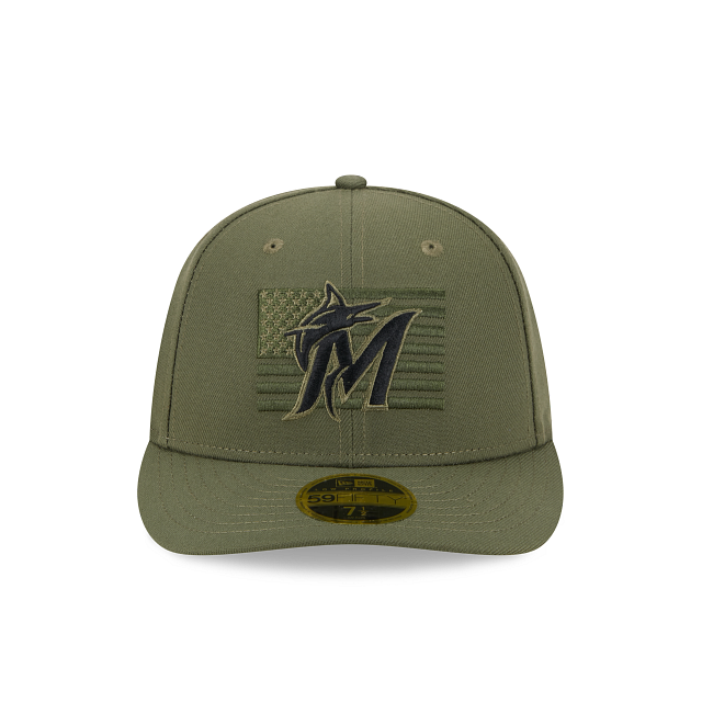 Miami Marlins Armed Forces Day 2023 Low Profile 59FIFTY Fitted