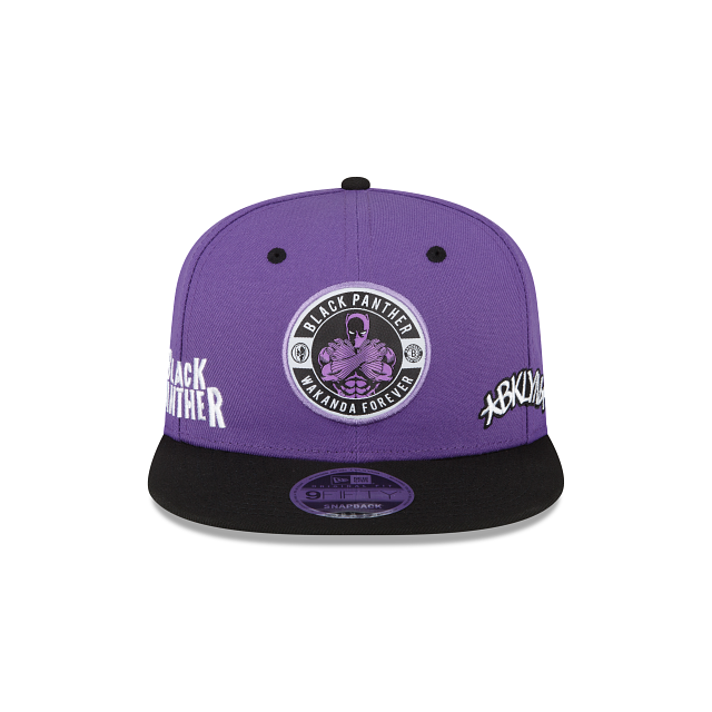 Marvel X Brooklyn Nets Purple 9FIFTY Snapback