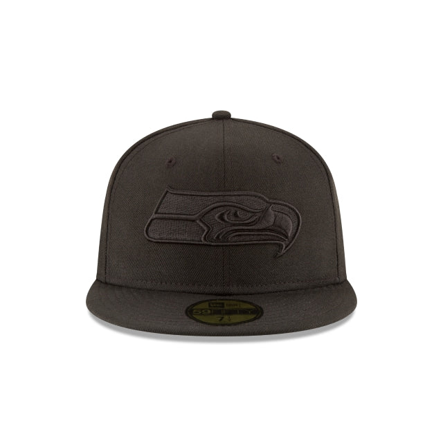 Seattle Seahawks Black On Black 59FIFTY Fitted