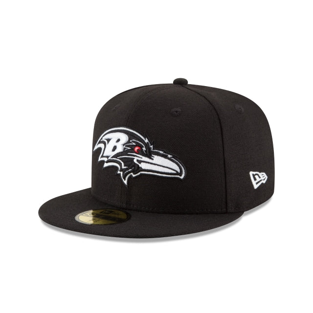 Baltimore Ravens Black \u0026 White 59FIFTY Fitted
