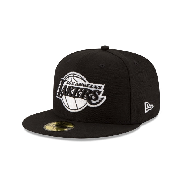 Los Angeles Lakers Black \u0026 White 59FIFTY Fitted