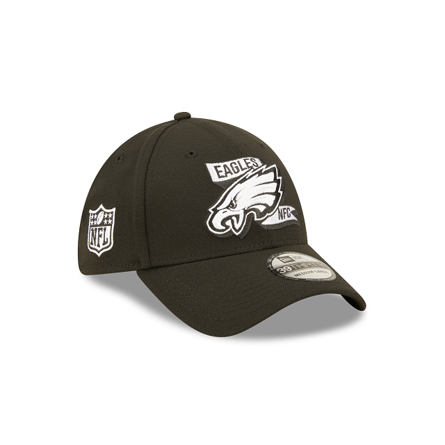 Philadelphia Eagles 2022 Sideline Black 39THIRTY Stretch Fit