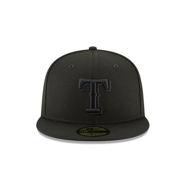 Texas Rangers Blackout Basic 59FIFTY Fitted