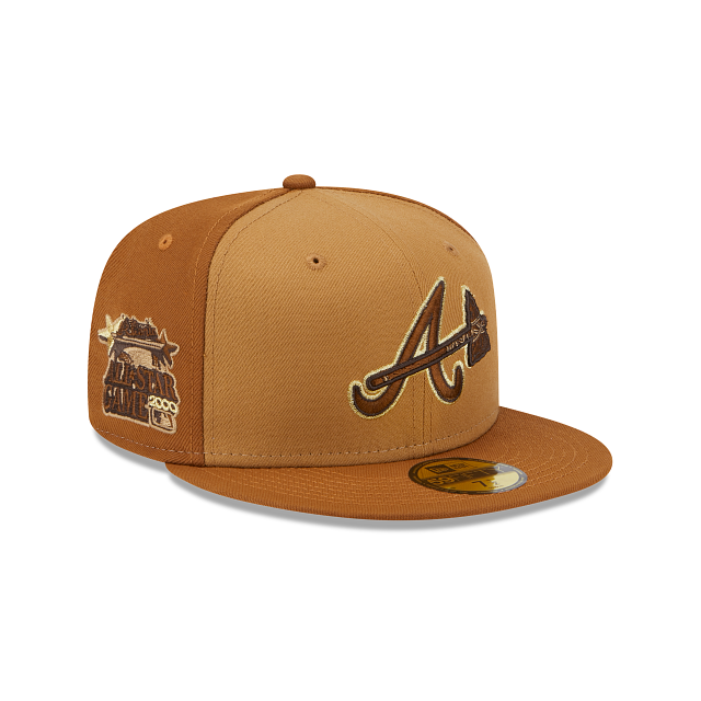Atlanta Braves Tri-Tone Brown 59FIFTY Fitted