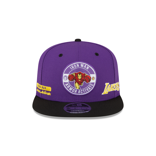 Marvel X Los Angeles Lakers Purple 9FIFTY Snapback
