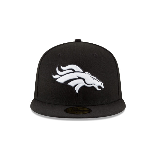 Denver Broncos Black \u0026 White 59FIFTY Fitted
